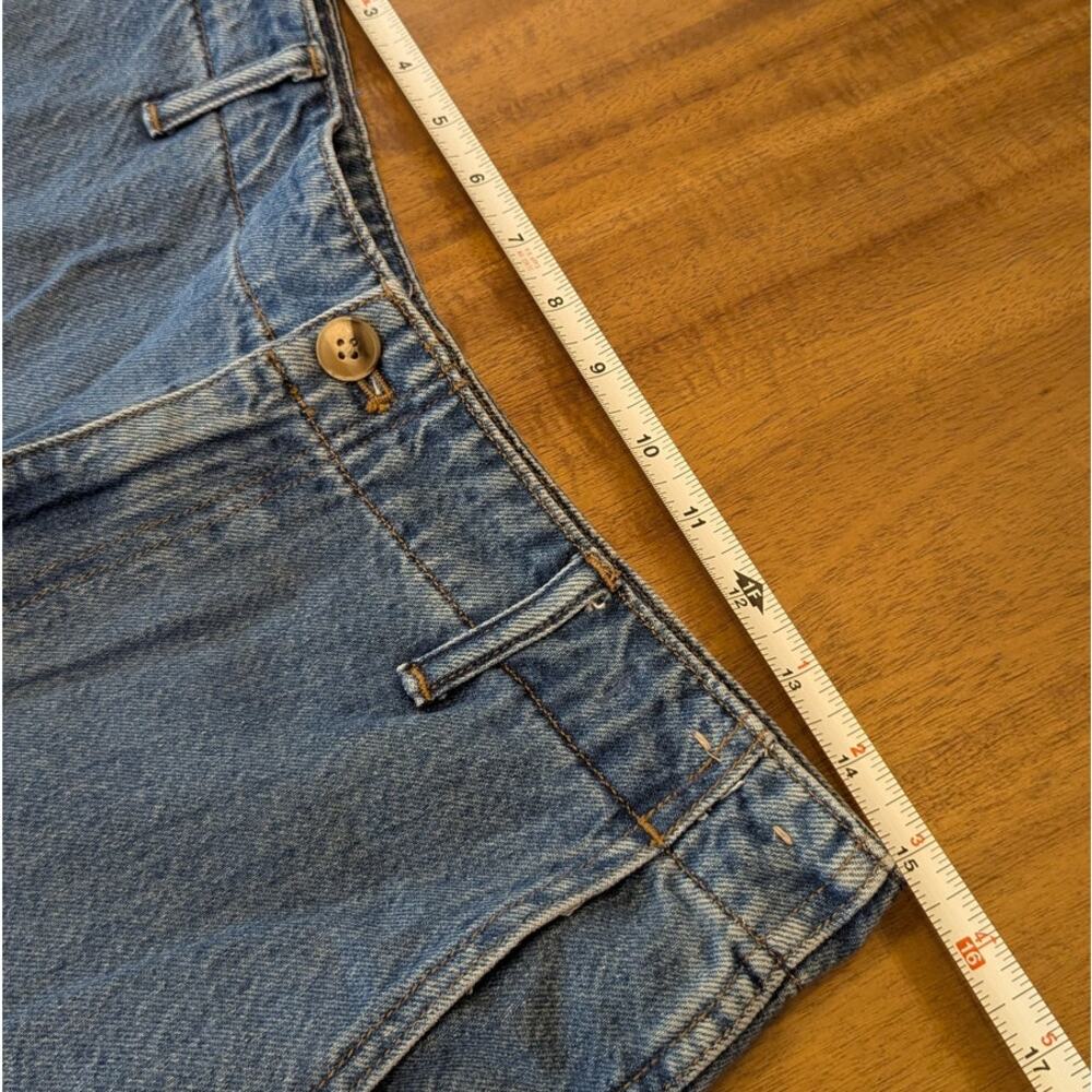 Madewell Wide Sweep Denim Trousers NT510 Womens 28 Blue High-rise Wide Leg - Picture 6 of 11